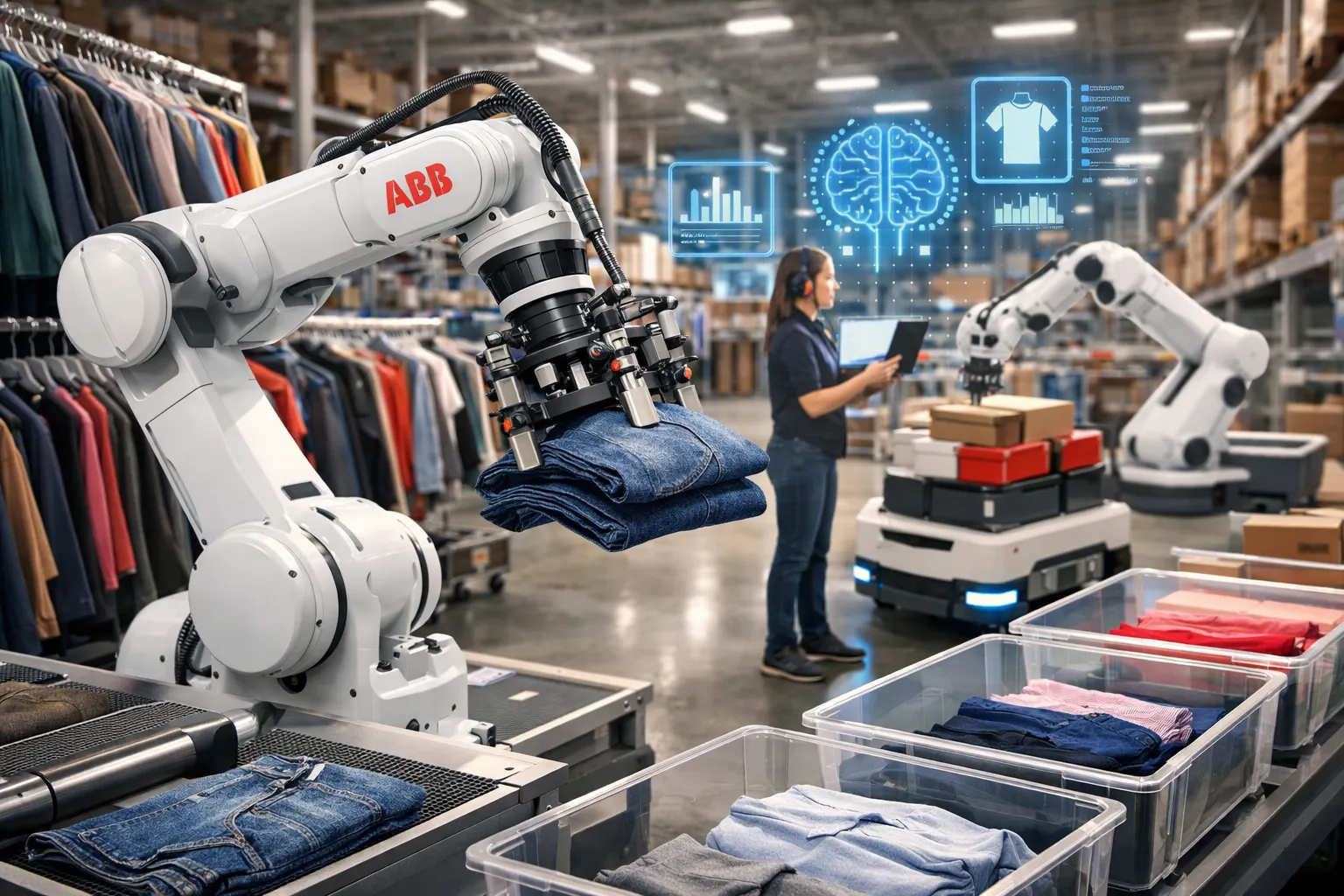 cover for ABB Robotics Integrates Industrial-Grade AI into Fashion Logistics